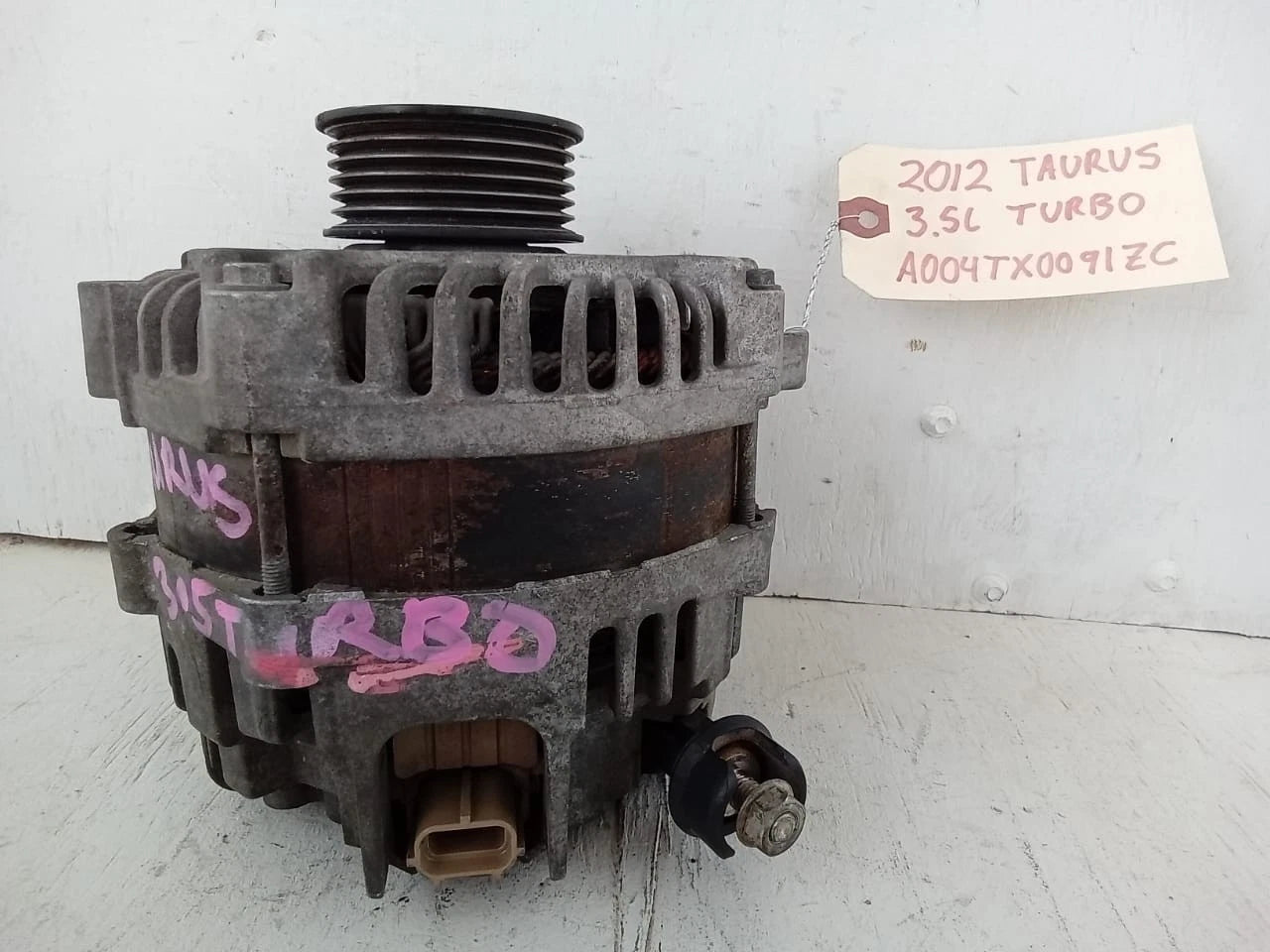 2010-2012 FORD TAURUS TURBO 3.5L ALTERNATOR GENERATOR A004TX0091ZC | AA5T10300BB
