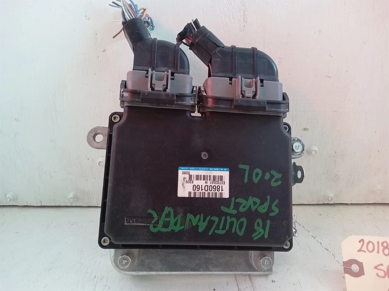 2018 MITSUBISHI OUTLANDER SPORT 2.0L ENGINE COMPUTER CONTROL MODULE ECU ECM E6T83581 1860D160