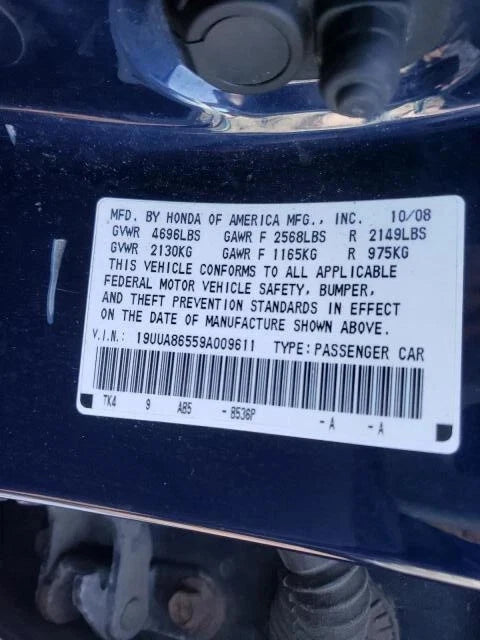 09 10 11 12 13 14 ACURA TL FWD 2WD 3.5L V6 ENGINE MOTOR ASSEMBLY J35Z6 GRADE A