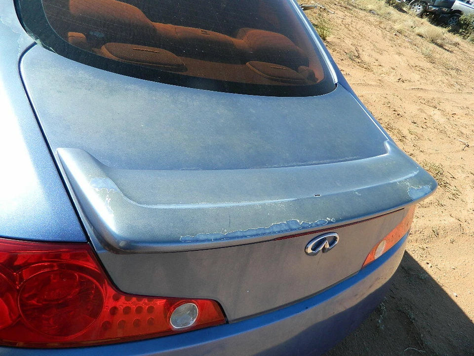 2003 2004 2005 2006 2007 INFINITI G35 COUPE 2DR TRUNK LID W/SPOILER-FADED PAINT