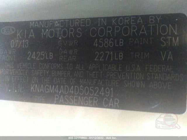 HYBRID 2013 2014 2015 2016 KIA OPTIMA HYUNDAI SONATA 2.4L HYBRID ENGINE MOTOR