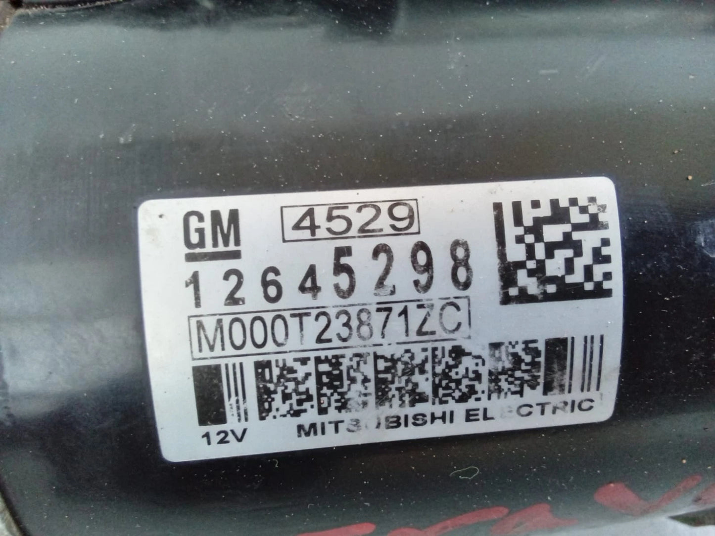 2009-2017 CHEVROLET TRAVERSE 3.6L V6 STARTER MOTOR - M000T23871ZC | 12645298