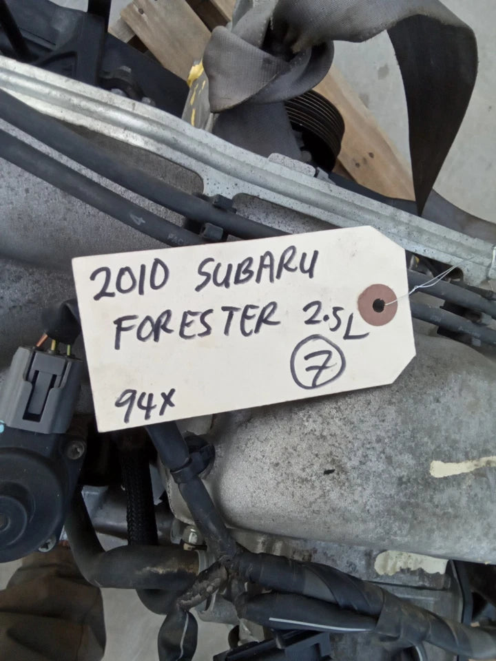 09 10 SUBARU FORESTER 2.5L EJ25 ENGINE MOTOR ASSEMBLY VIN 6 NON-TURBO 94K MILES