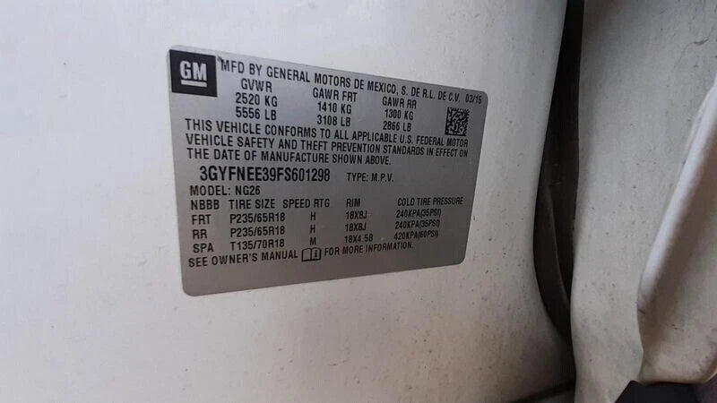 CADILLAC XTS SRX BUICK LACROSSE GMC TERRAIN IMPALA EQUINOX 3.6L ENGINE MOTOR 98K