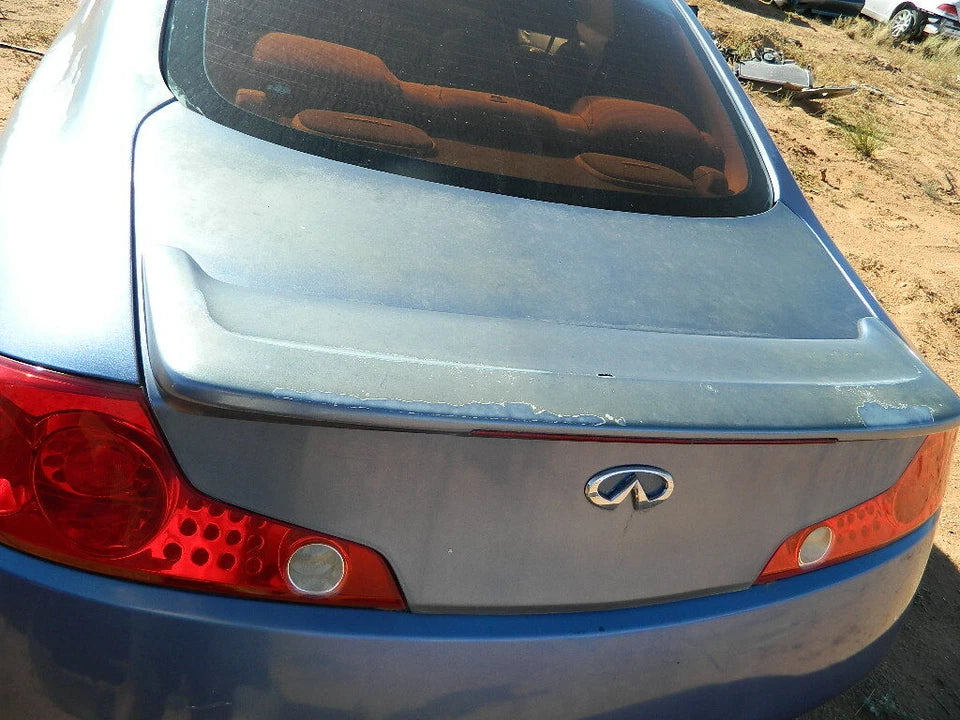 2003 2004 2005 2006 2007 INFINITI G35 COUPE 2DR TRUNK LID W/SPOILER-FADED PAINT