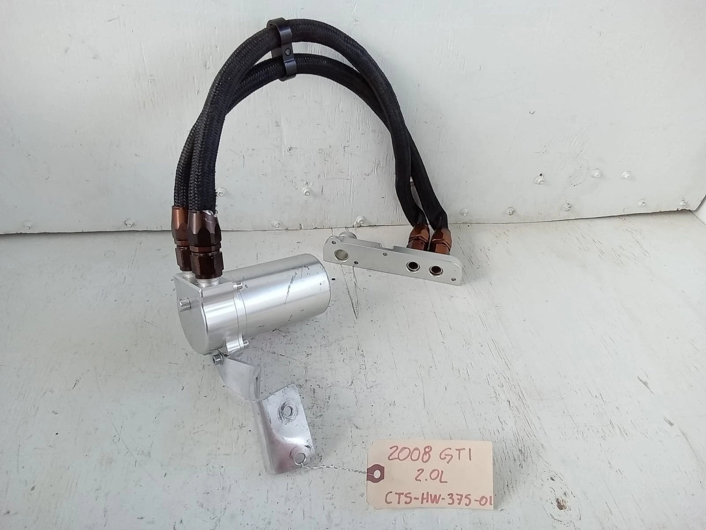 2006-2008 VOLKSWAGEN GTI 2.0L OIL CATCH CAN / CTS-HW-375-01 | HW-375-02