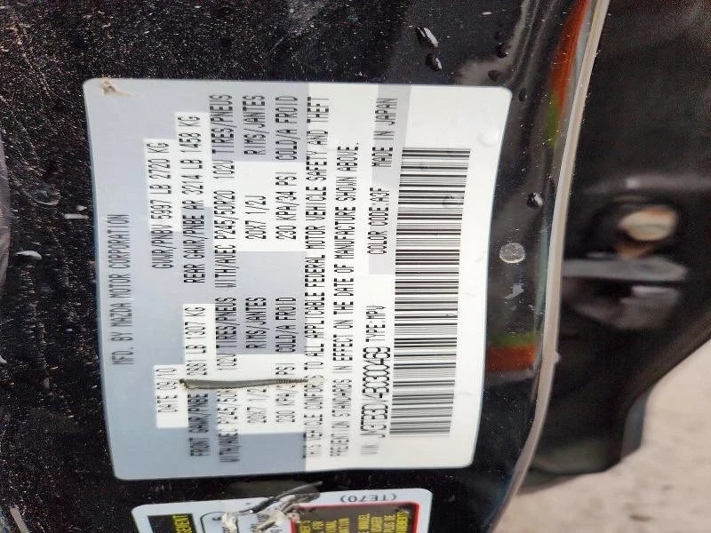 08 09 10 11 12 MAZDA 6 MAZDA CX9 CX-9 3.7L V6 ENGINE MOTOR ASSEMBLY GRADE A