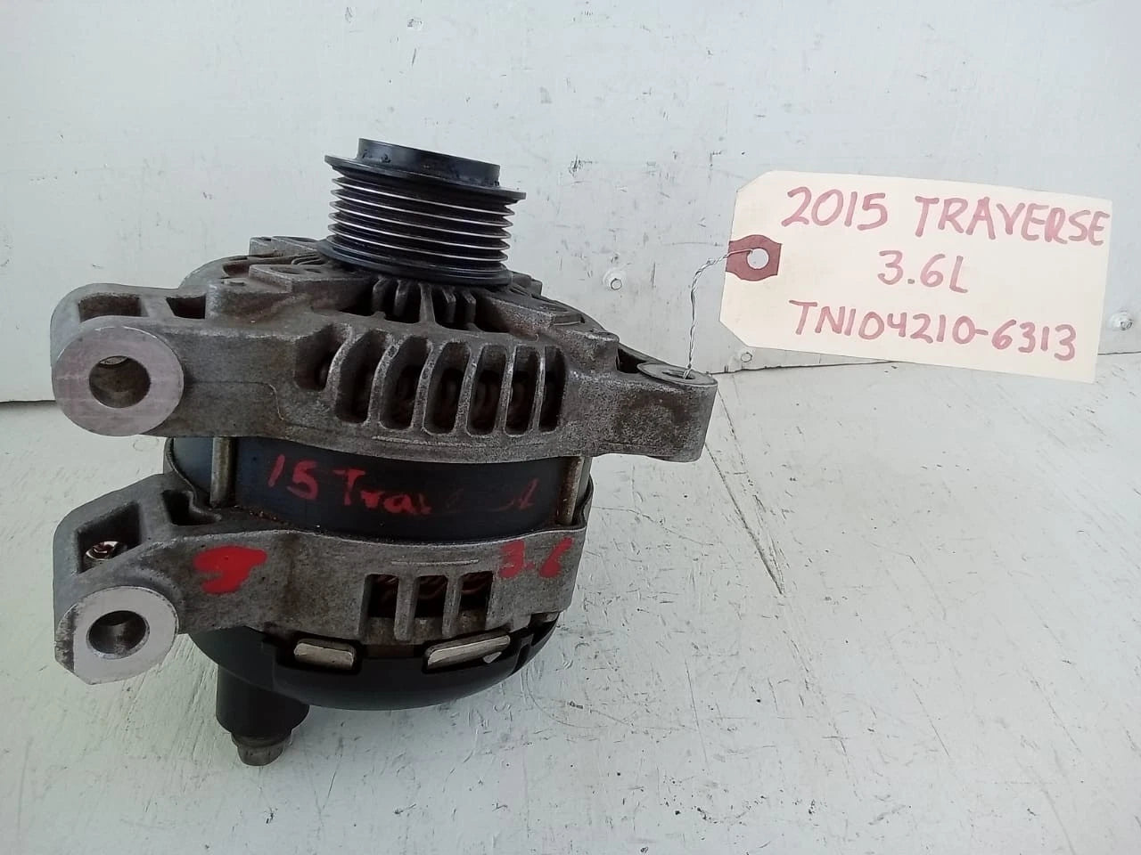 2009-2017 CHEVROLET TRAVERSE 3.6L ALTERNATOR GENERATOR - 23279588 | TN1042106313