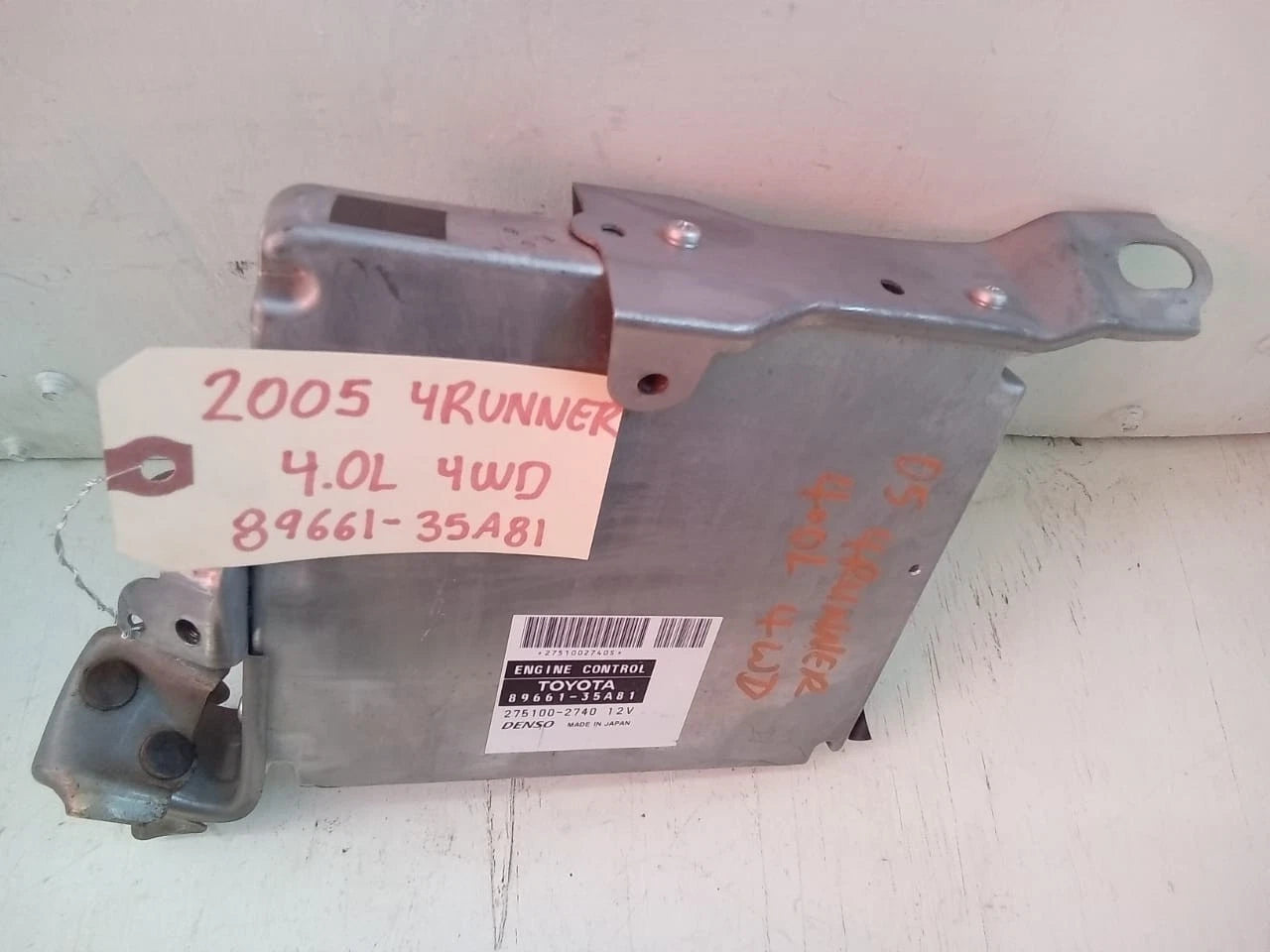 2005 TOYOTA 4RUNNER 4.0L 4WD ENGINE COMPUTER CONTROL MODULE ECU ECM 89661-35A81