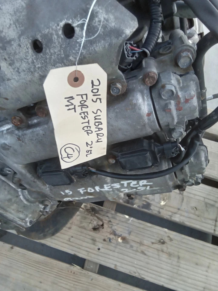 14 15 SUBARU FORESTER 2.5L MANUAL TRANSMISSION ENIGNE MOTOR ASSY VIN A MT FB25