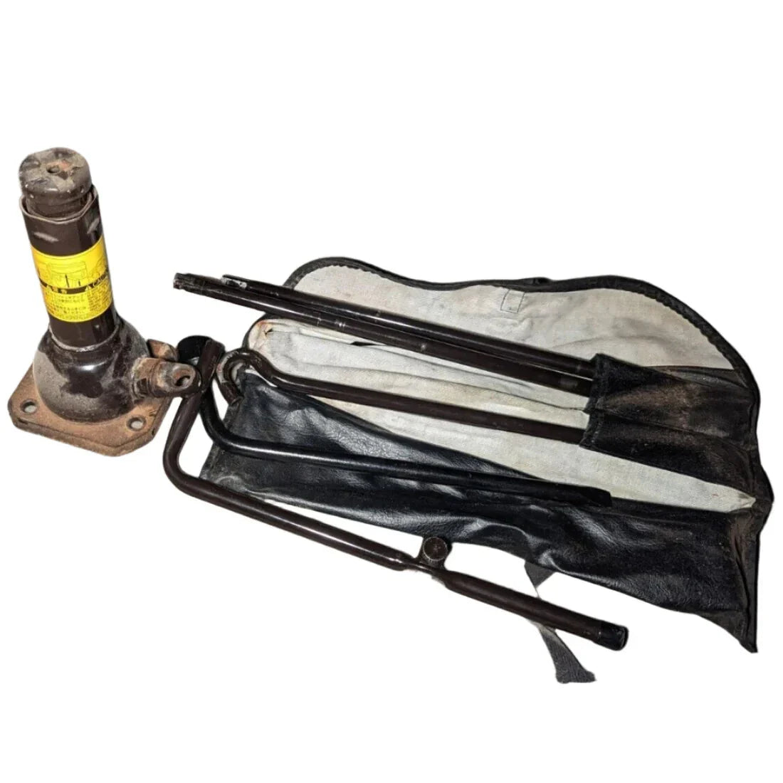 OEM universal Toyota spare tire changing tool set with bottle jack for trucks, SUVs, and vans