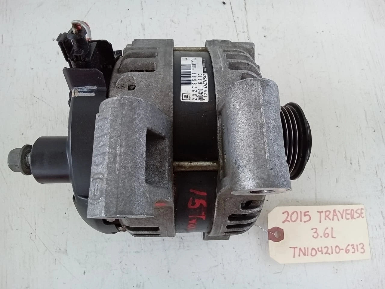 2009-2017 CHEVROLET TRAVERSE 3.6L ALTERNATOR GENERATOR - 23279588 | TN1042106313