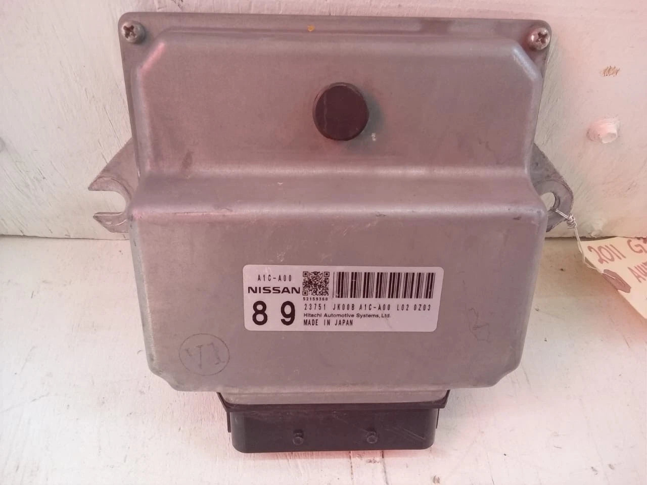 08-11 INFINITI G37X AWD VARIABLE VALVE CONTROL MODULE TCM 23751 JK00B A1C-A00
