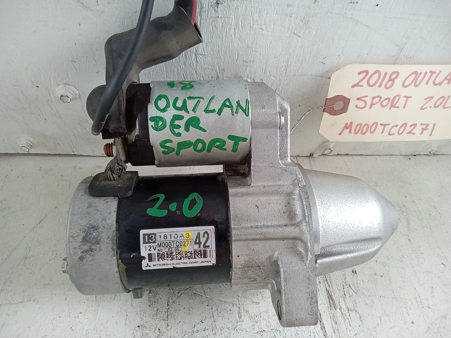 2016-2020 MITSUBISHI OUTLANDER SPORT 2.0L STARTER MOTOR - M000TC0271 | 1810A3