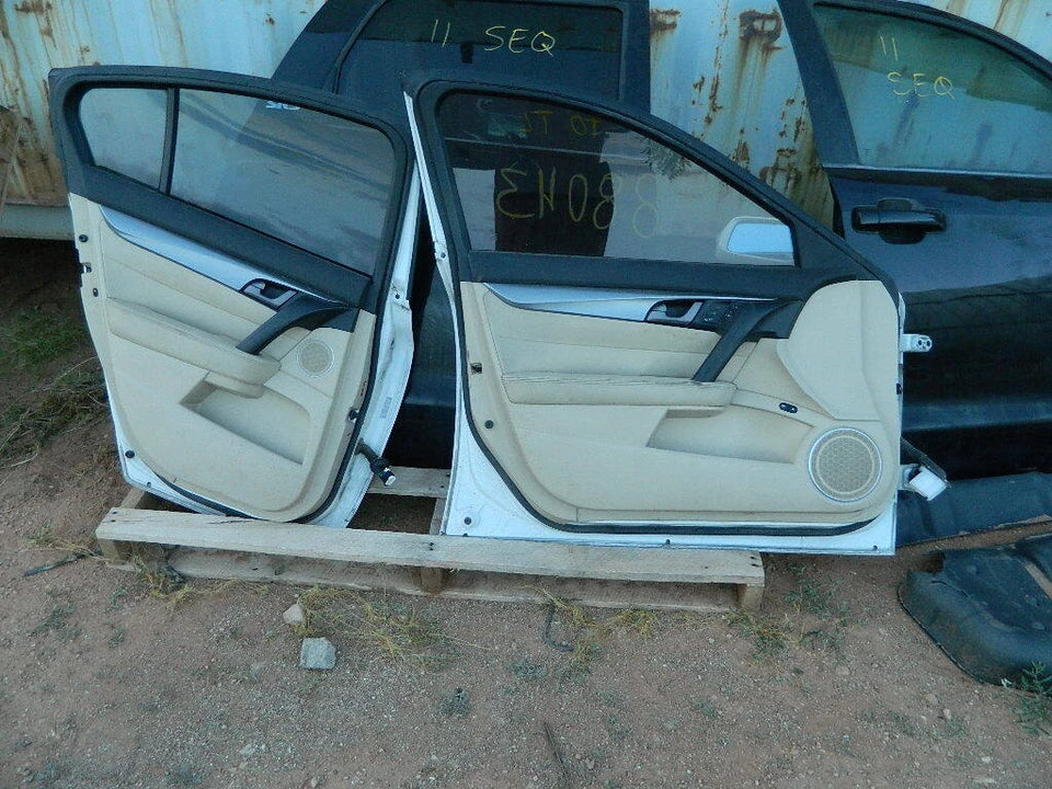 2009-2014 ACURA TL FRONT AND REAR LEFT DRIVER SIDE DOORS-SET PEARL WHITE COLOR