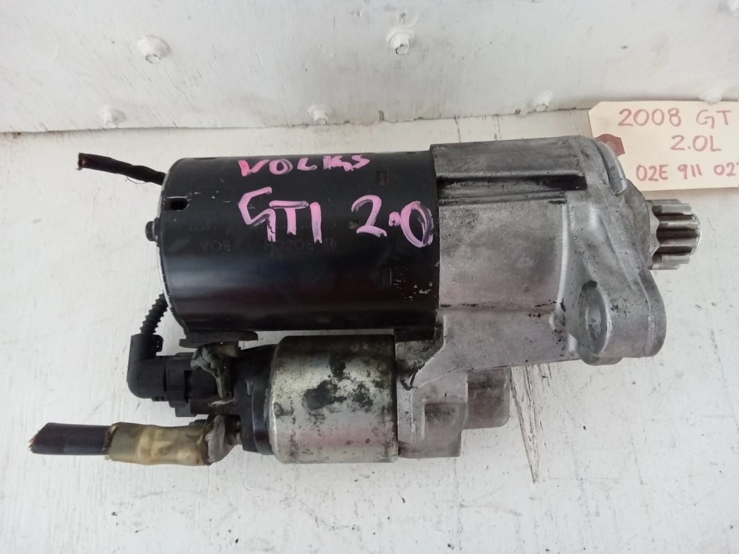 2006-2014 VOLKSWAGEN GOLF GTI 2.0L STARTER MOTOR 02E-911-023-J | 1-005-831-445