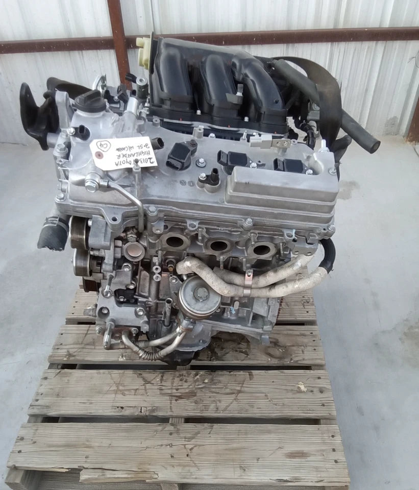 10 11 12 13 TOYOTA HIGHLANDER 3.5L ENGINE MOTOR ASSY W/ OIL COOLER 2GRFE GRADE A