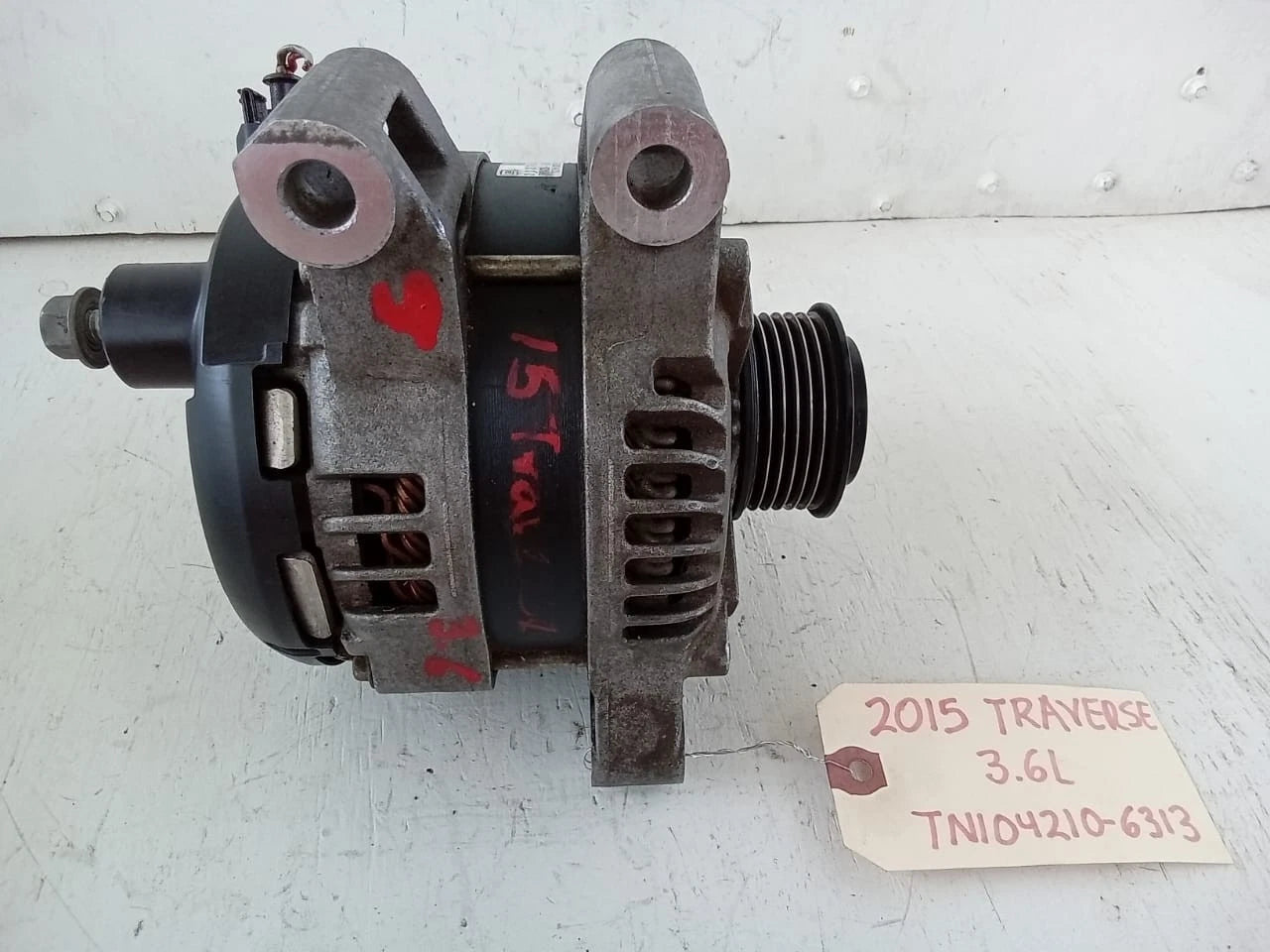 2009-2017 CHEVROLET TRAVERSE 3.6L ALTERNATOR GENERATOR - 23279588 | TN1042106313