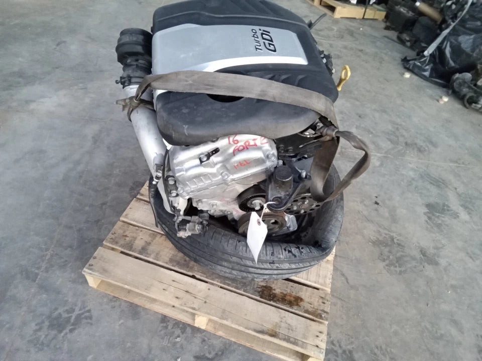 13- 15 HYUNDAI VELOSTER 14-16 KIA FORTE AT, 1.6L TURBO VIN 3 & E ENGINE MOTOR