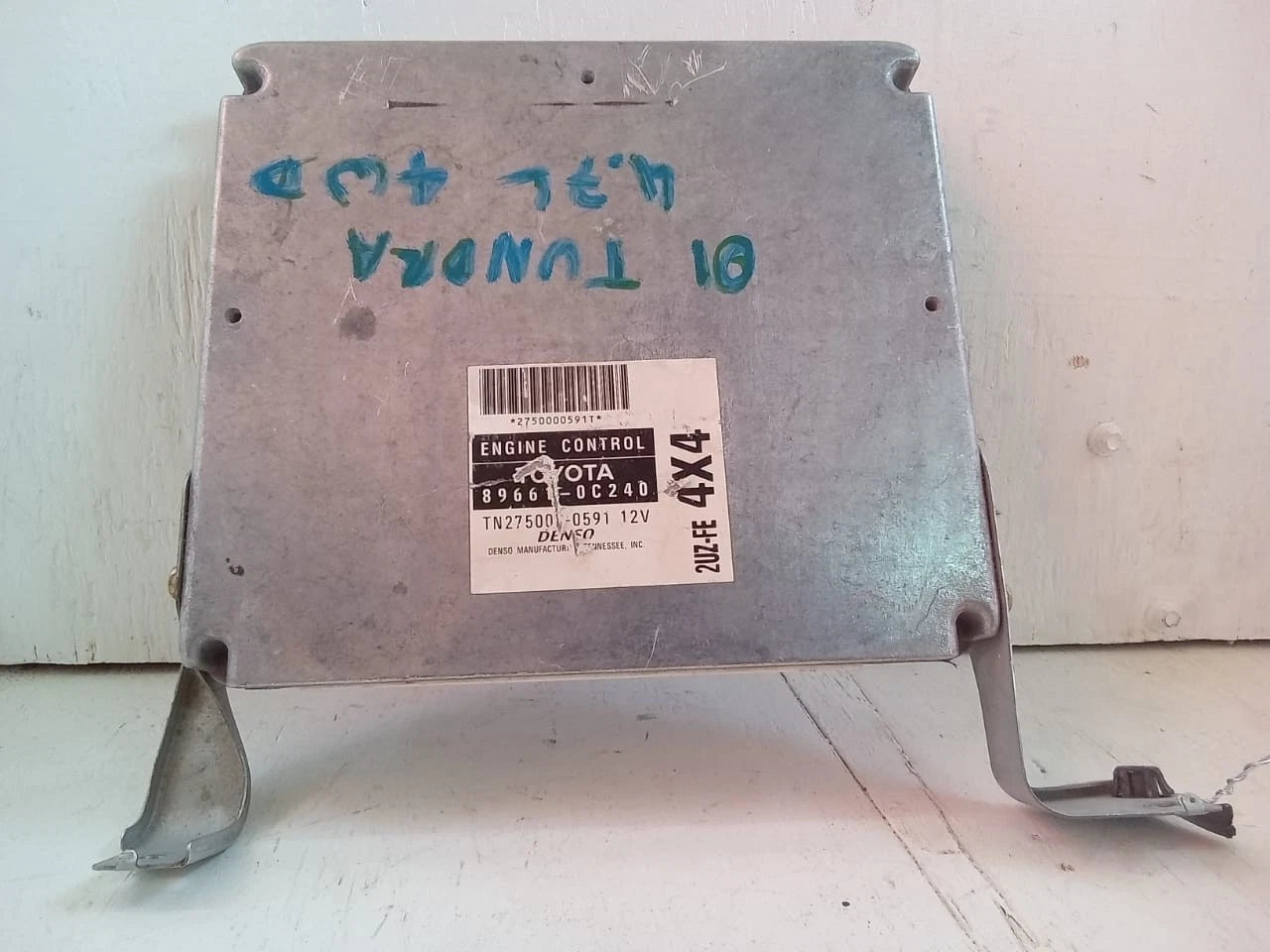 01-02 TOYOTA TUNDRA 4.7L 4WD ENGINE COMPUTER CONTROL MODULE ECU ECM 89661-0C240