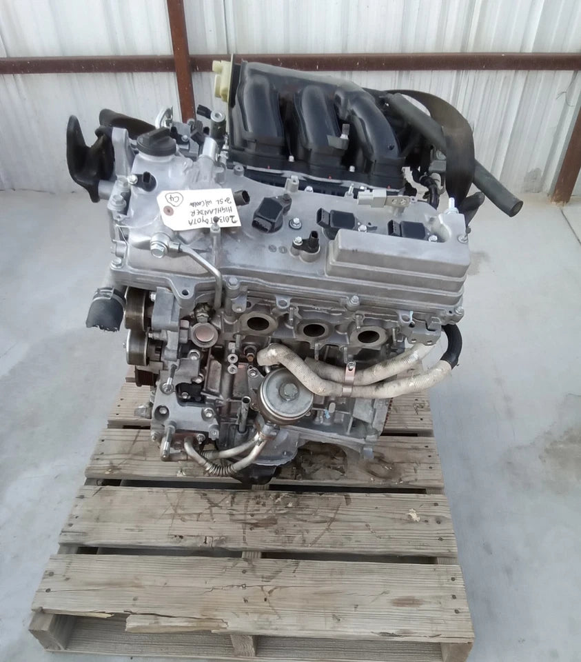 10 11 12 13 TOYOTA HIGHLANDER 3.5L ENGINE MOTOR ASSY W/ OIL COOLER 2GRFE GRADE A
