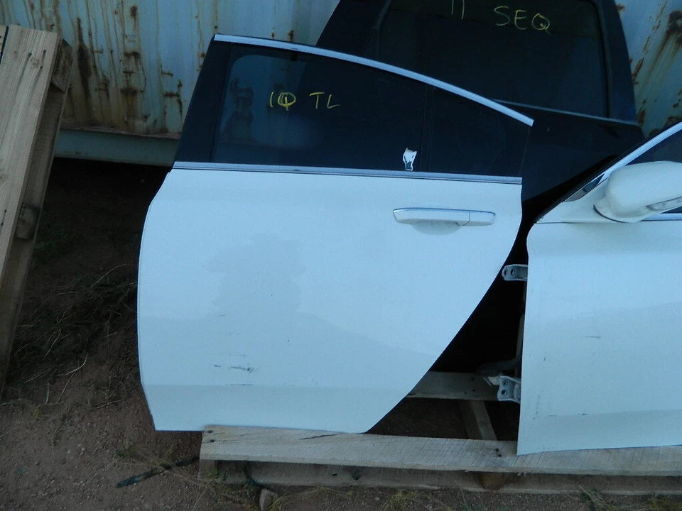 2009-2014 ACURA TL FRONT AND REAR LEFT DRIVER SIDE DOORS-SET PEARL WHITE COLOR