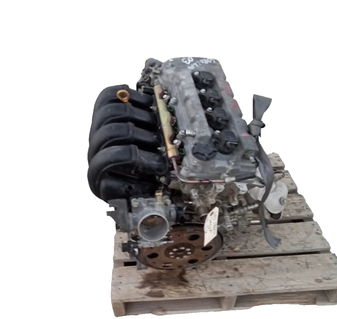 2003 2004 (THRU 04/04) TOYOTA COROLLA 1.8L ENGINE MOTOR ASSEMBLY VIN R 1ZZFE