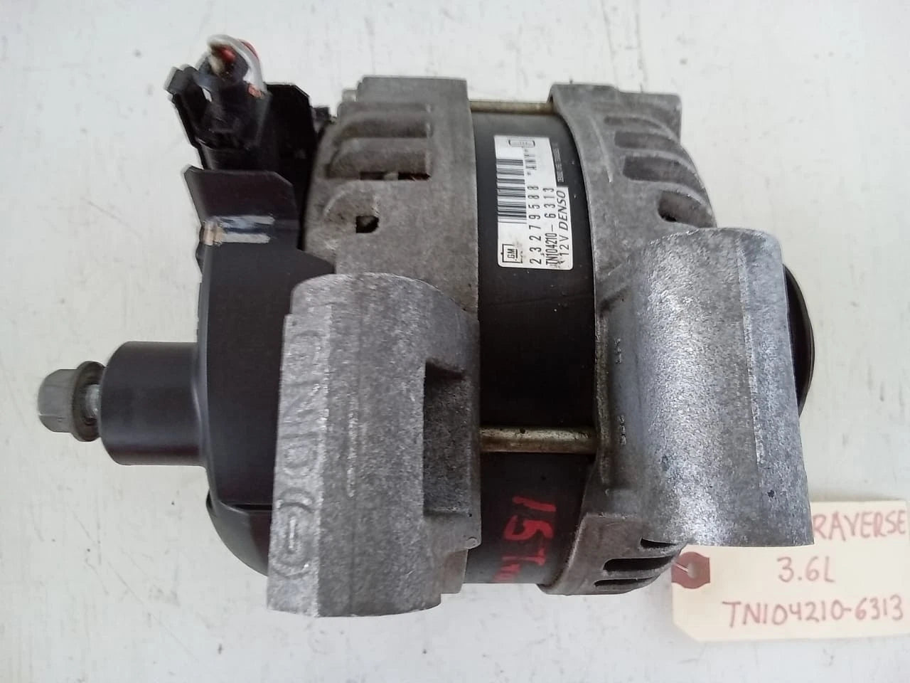 2009-2017 CHEVROLET TRAVERSE 3.6L ALTERNATOR GENERATOR - 23279588 | TN1042106313