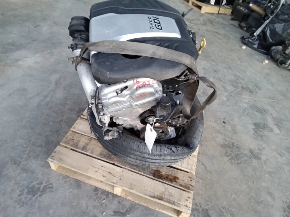 13- 15 HYUNDAI VELOSTER 14-16 KIA FORTE AT, 1.6L TURBO VIN 3 & E ENGINE MOTOR