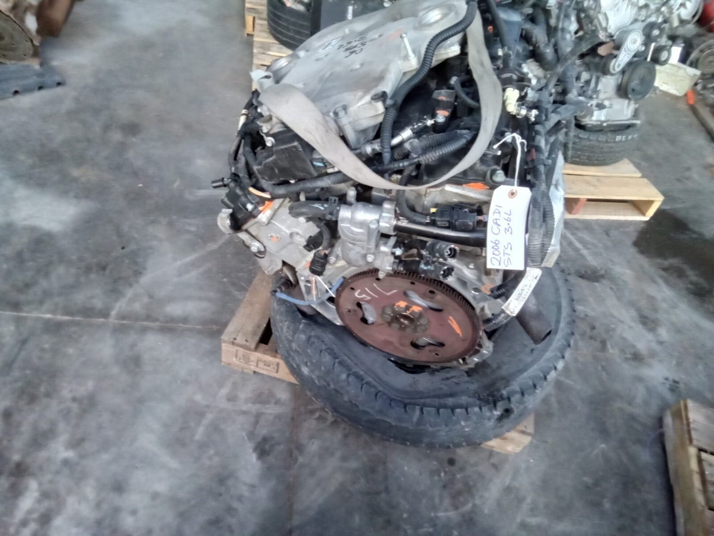 2006 CADILLAC SRX STS 3.6L VIN 7, 8th digit, opt LY7 ENGINE MOTOR ASSEMBLY 122K