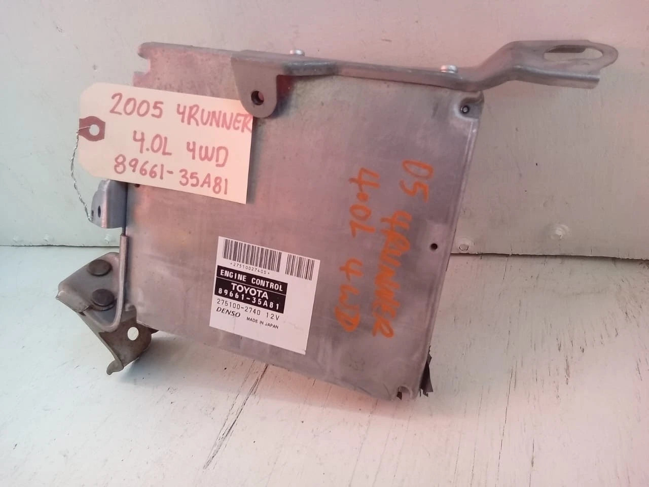 2005 TOYOTA 4RUNNER 4.0L 4WD ENGINE COMPUTER CONTROL MODULE ECU ECM 89661-35A81