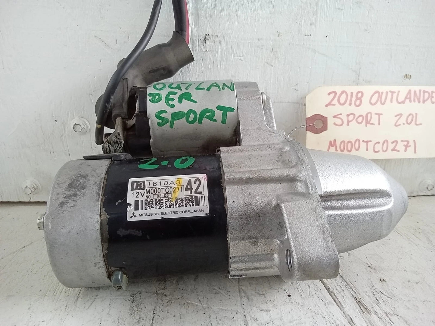 2016-2020 MITSUBISHI OUTLANDER SPORT 2.0L STARTER MOTOR - M000TC0271 | 1810A3
