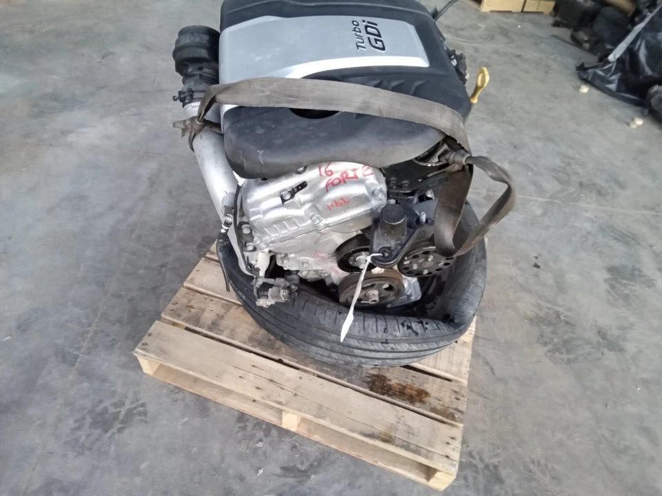 13- 15 HYUNDAI VELOSTER 14-16 KIA FORTE AT, 1.6L TURBO VIN 3 & E ENGINE MOTOR