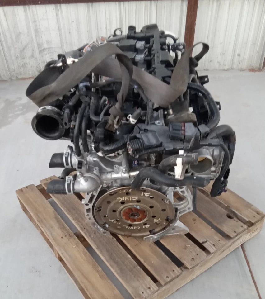 17 18 19 20 21 HONDA CIVIC 1.5T ENGINE MOTOR ASSEMBLY W/TURBO 76K MILES VIN 7