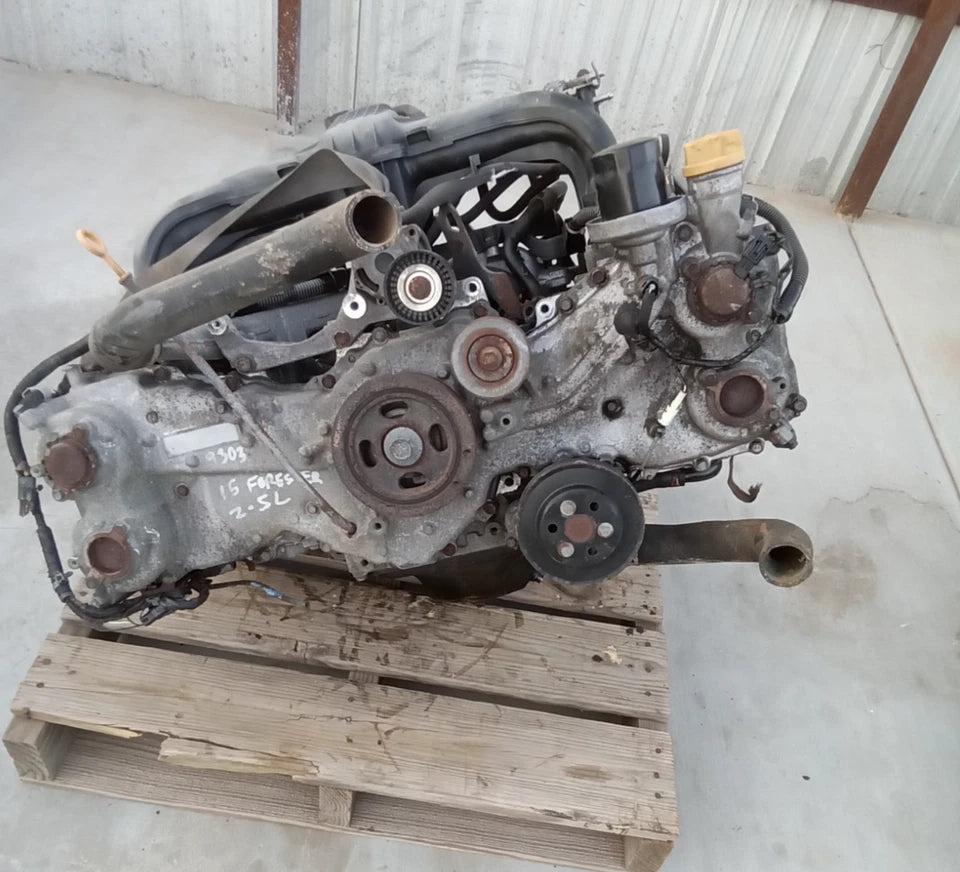 14 15 SUBARU FORESTER 2.5L MANUAL TRANSMISSION ENIGNE MOTOR ASSY VIN A MT FB25
