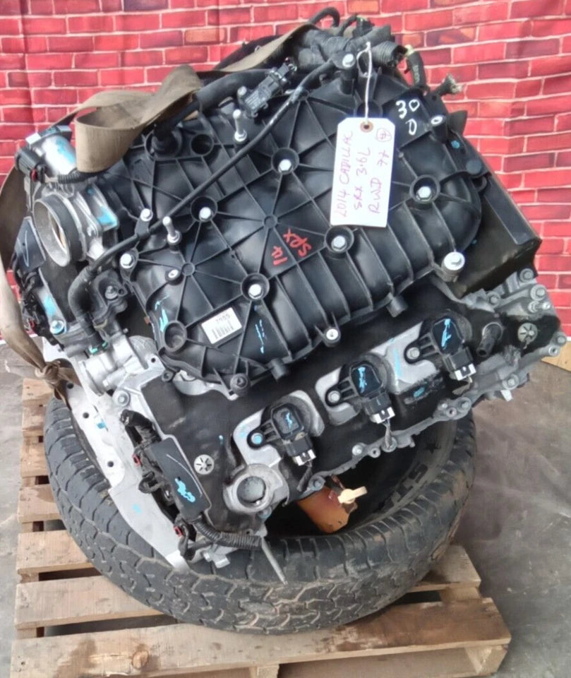 2013 2014 Cadillac SRX 3.6L V6 2WD RWD ENGINE MOTOR ASSEMBLY LFX 80K MILES VIN 3