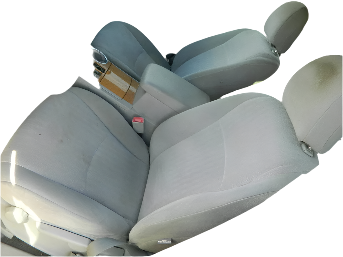 08 TOYOTA HIGHLANDER FRONT DRIVER & PASSENGER SEATS ASSEMBLY FABRIC/CLOTH-MANUAL