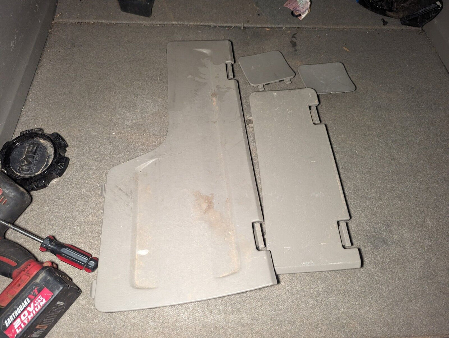 03 04 05 06 07 08 09 TOYOTA 4RUNNER REAR TRUNK JACK HOLE STORAGE COVERS (SET)