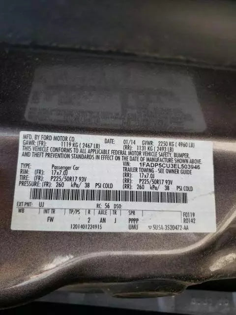 13 14 15(THRU 03/15) FORD FUSION C MAX CMAX HYBRID AUTOMATIC TRANSMISSION VIN C