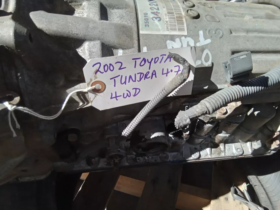 2001 2002 TOYOTA TUNDRA AUTOMATIC TRANSMISSION ASSEMBLY 4.7 V8 4X4 4WD A340F